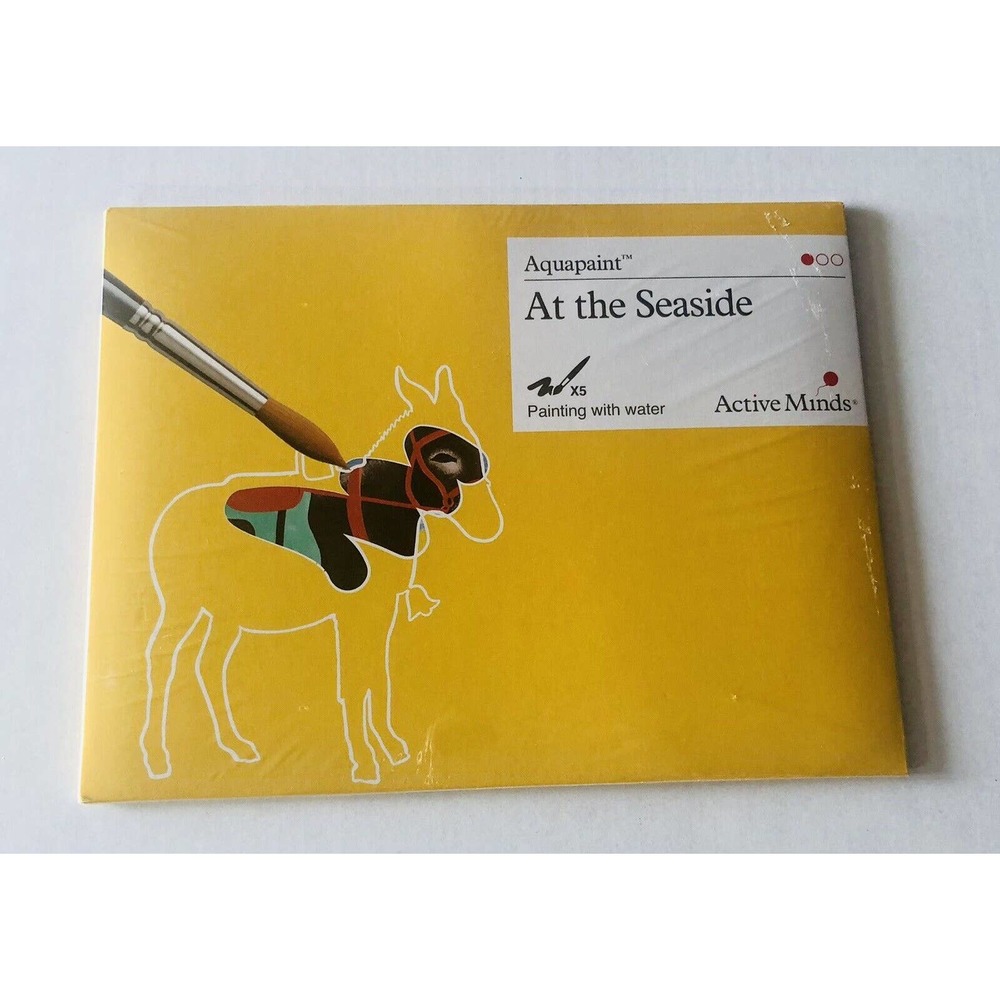 Dementia Therapy Water Painting Kit Active Minds 5-Pack Seaside Reusable Canvas